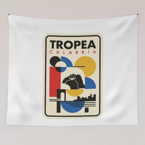 Item preview, Retro Tropea Bauhaus Geometric Skyline designed and sold by k3rstman1.