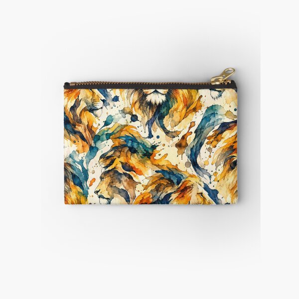 Item preview, Vibrant Lion Mane Abstract Watercolor Seamless Pattern designed and sold by optimusprime39.