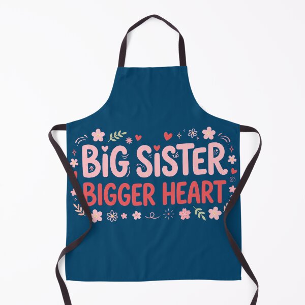 Item preview, Big Sister Bigger Heart | Cute Big Sister Announcement Floral Heart Gift For Big Sister designed and sold by Yassinejayed.