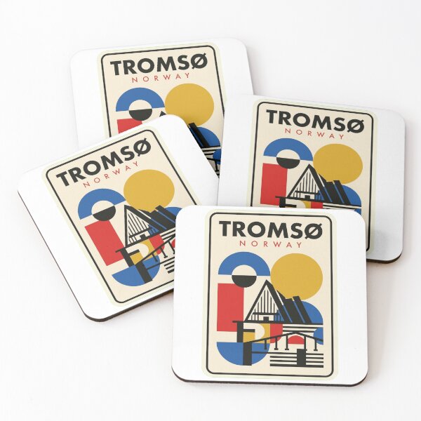 Item preview, Retro Tromsø Bauhaus Geometric Skyline designed and sold by k3rstman1.