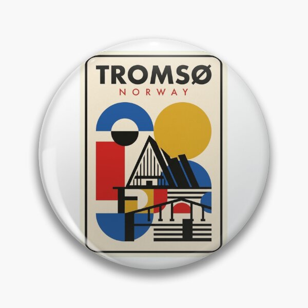 Item preview, Retro Tromsø Bauhaus Geometric Skyline designed and sold by k3rstman1.