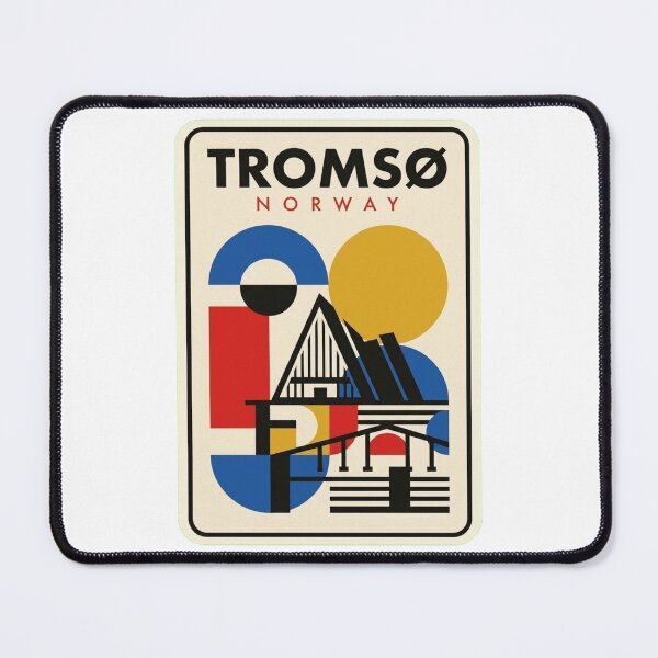 Item preview, Retro Tromsø Bauhaus Geometric Skyline designed and sold by k3rstman1.