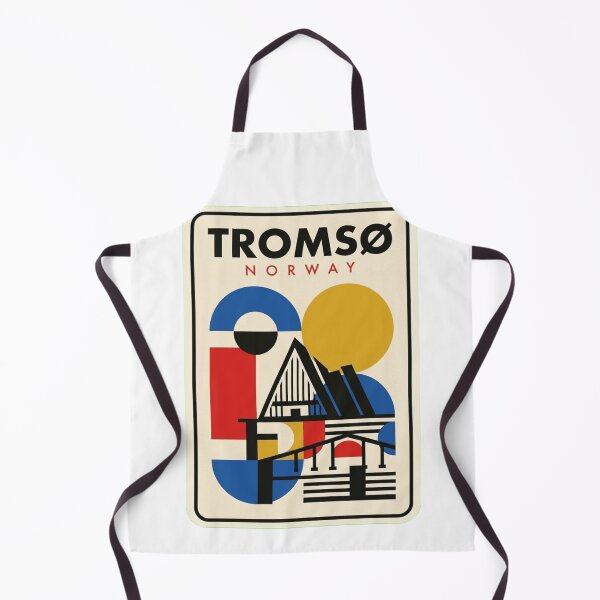 Item preview, Retro Tromsø Bauhaus Geometric Skyline designed and sold by k3rstman1.