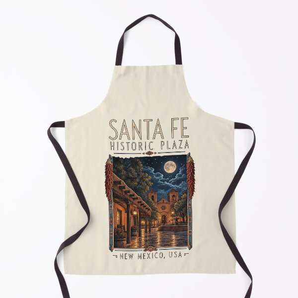 Item preview, Santa Fe Historic Plaza, New Mexico, USA [Vintage Illustration] designed and sold by elektronen.