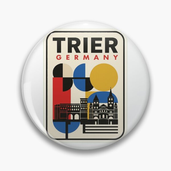 Item preview, Retro Trier Bauhaus Geometric Skyline designed and sold by k3rstman1.