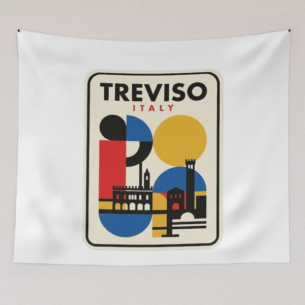 Item preview, Retro Treviso Bauhaus Geometric Skyline designed and sold by k3rstman1.