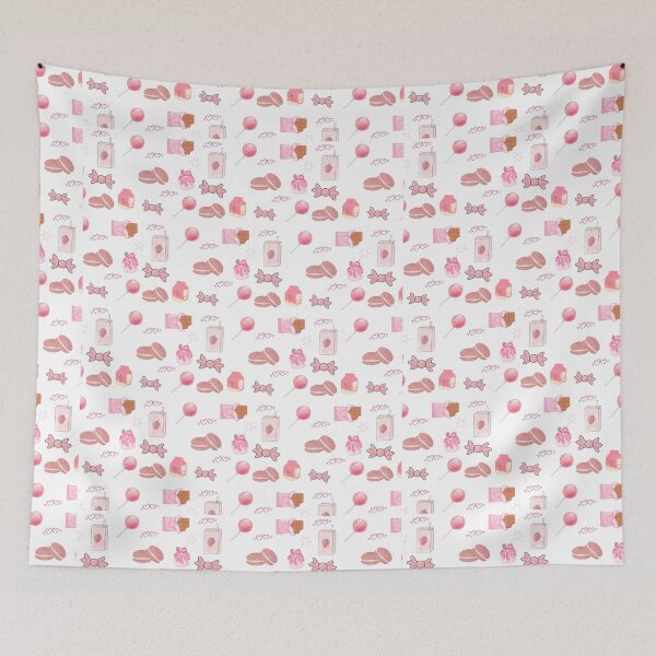 Item preview, Sweet Pink Macarons and Lollipops Kawaii Candy Pattern designed and sold by Specialdesign10.
