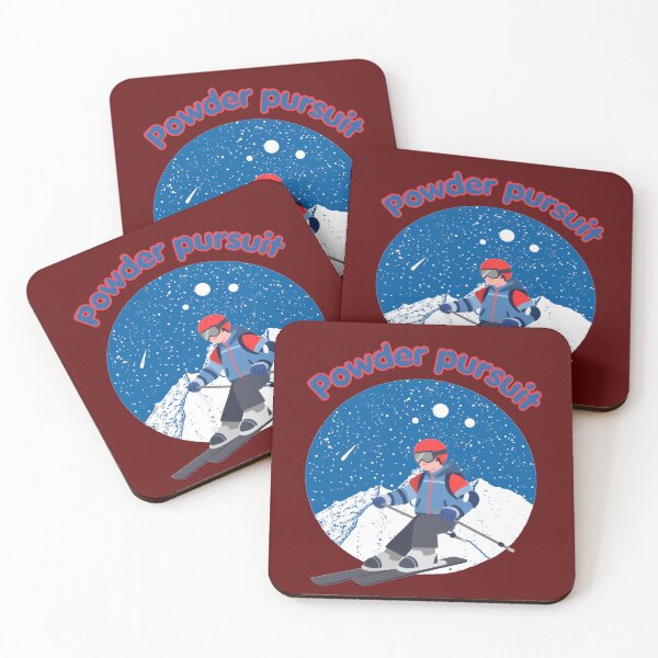 Item preview, Powder Pursuit – Winter Skiing and Snowboard Mountain Adventure Art designed and sold by Evelashop.