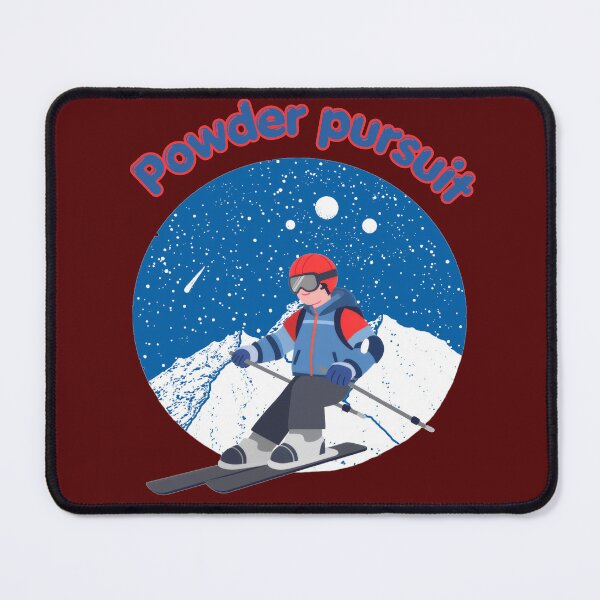 Item preview, Powder Pursuit – Winter Skiing and Snowboard Mountain Adventure Art designed and sold by Evelashop.