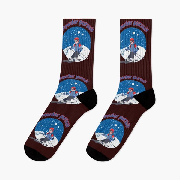 Item preview, Powder Pursuit – Winter Skiing and Snowboard Mountain Adventure Art designed and sold by Evelashop.