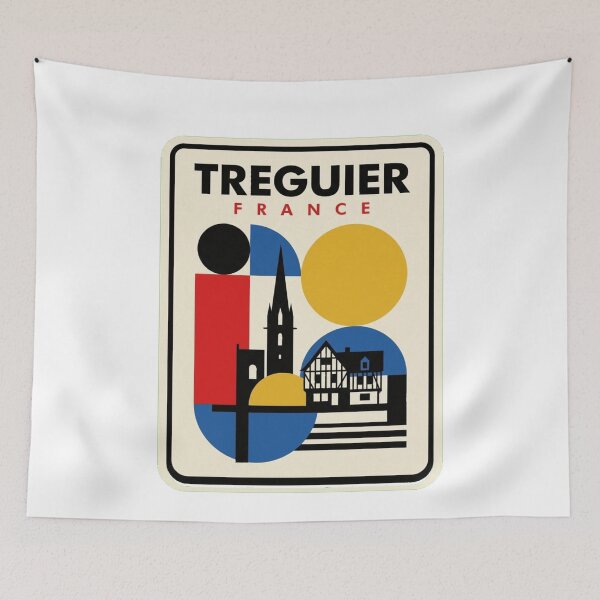 Item preview, Retro Treguier Bauhaus Geometric Skyline designed and sold by k3rstman1.
