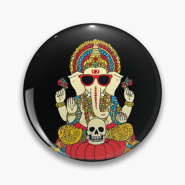 Item preview, Cool Elephant Halloween Red Pumpkin Skull Blessing Pop Art designed and sold by PANNARUK THAILAND.