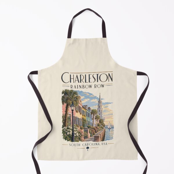 Item preview, Charleston Rainbow Row, Charleston, USA [Vintage Illustration] designed and sold by elektronen.