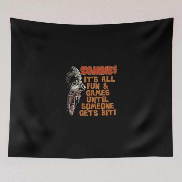 Item preview, Horror Zombie Quote Halloween Fun And Games Art designed and sold by maingocfxnzc.
