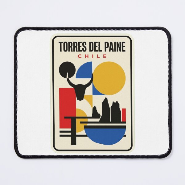 Item preview, Retro Torres Del Paine Bauhaus Geometric Skyline designed and sold by k3rstman1.