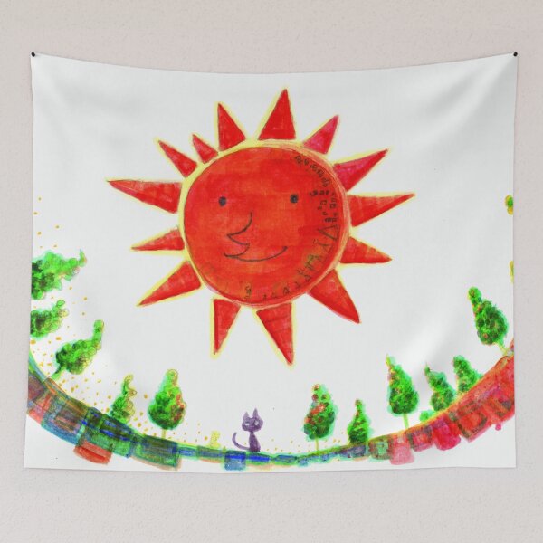 Item preview, Sun and Cute Cat designed and sold by pon-pon-55.