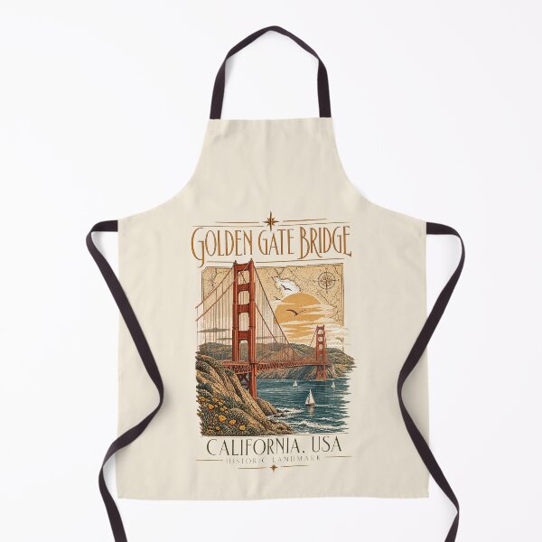 Item preview, Golden Gate Bridge, California, USA [Art Nouveau Illustration] designed and sold by elektronen.