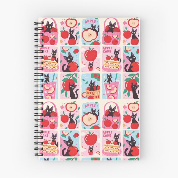 Item preview, Cute Black Cat & Apple Kawaii Aesthetic designed and sold by StickerJas.