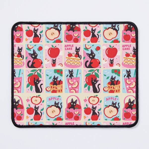 Item preview, Cute Black Cat & Apple Kawaii Aesthetic designed and sold by StickerJas.