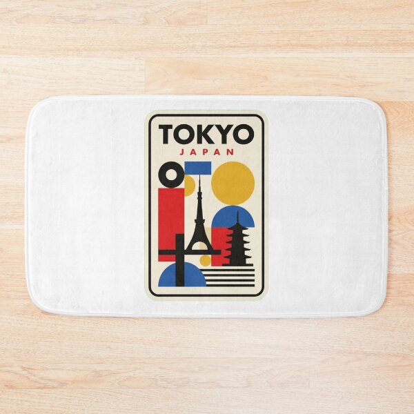 Item preview, Retro Tokyo Bauhaus Geometric Skyline designed and sold by k3rstman1.