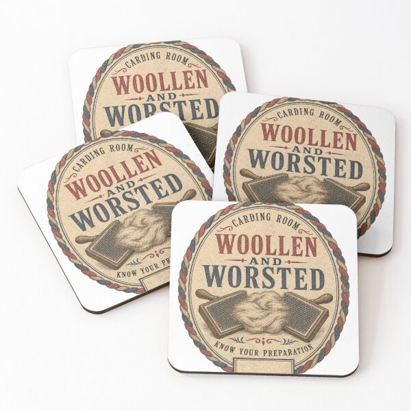 Item preview, Woolen and Worsted Label Hand Carding Fiber Preparation designed and sold by BoosterShop.