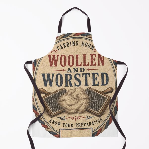 Item preview, Woolen and Worsted Label Hand Carding Fiber Preparation designed and sold by BoosterShop.