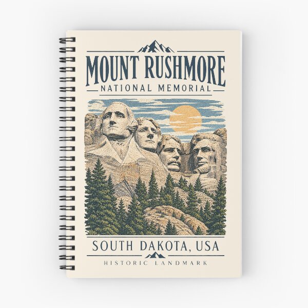 Item preview, Mount Rushmore National Memorial, South Dakota, USA [Letterpress Woodblock] designed and sold by elektronen.