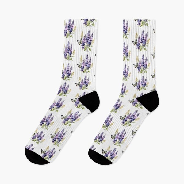 Artikelvorschau, Lupinenblüte | Elegante botanische Blumenkunst entworfen und verkauft von Mandayartstudio.