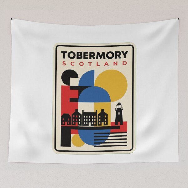 Item preview, Retro Tobermory Bauhaus Geometric Skyline designed and sold by k3rstman1.