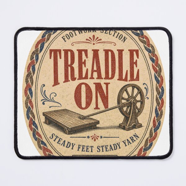 Item preview, Treadle On Label Spinning Wheel Treadle and Quiet Yarn designed and sold by BoosterShop.