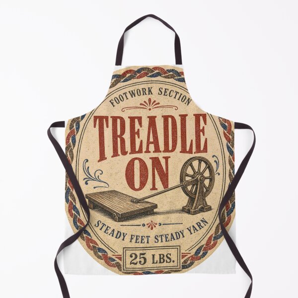 Item preview, Treadle On Label Spinning Wheel Treadle and Quiet Yarn designed and sold by BoosterShop.