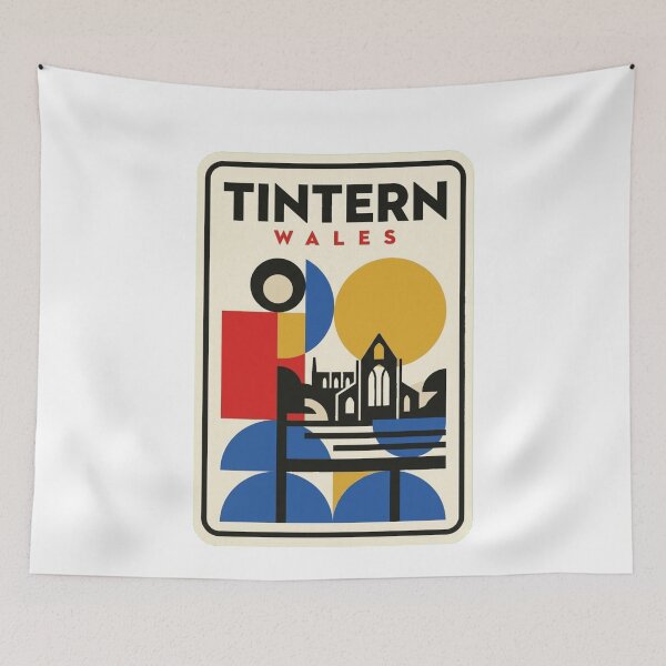 Item preview, Retro Tintern Bauhaus Geometric Skyline designed and sold by k3rstman1.