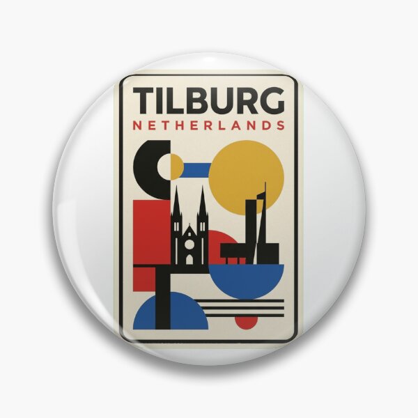 Item preview, Retro Tilburg Bauhaus Geometric Skyline designed and sold by k3rstman1.