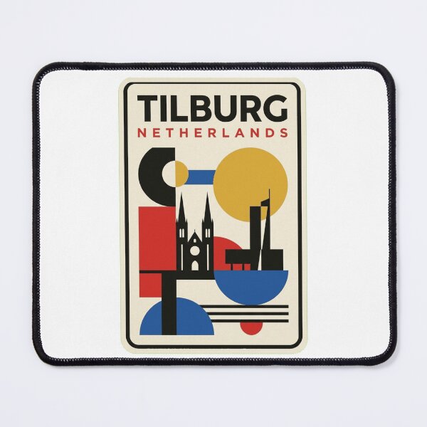 Item preview, Retro Tilburg Bauhaus Geometric Skyline designed and sold by k3rstman1.