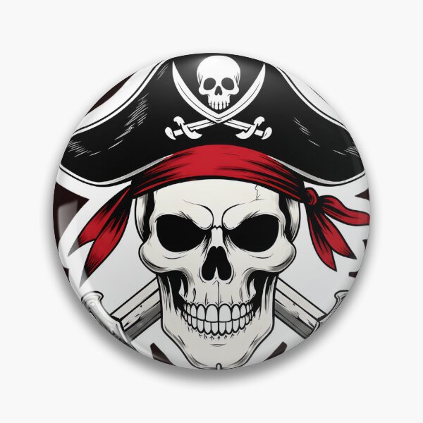 Item preview, Skull Pirate Hat Crossed Swords designed and sold by drawfreak.