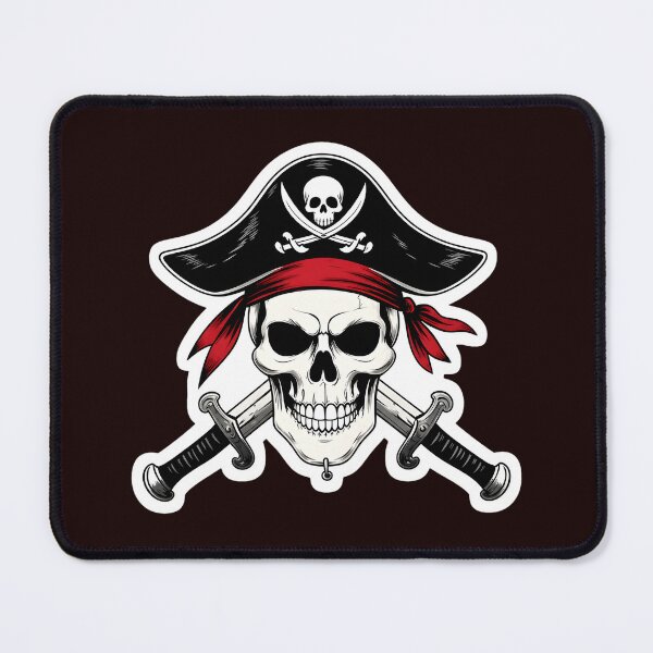 Item preview, Skull Pirate Hat Crossed Swords designed and sold by drawfreak.