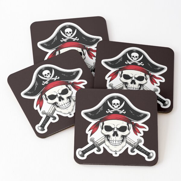 Item preview, Skull Pirate Hat Crossed Swords designed and sold by drawfreak.