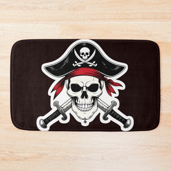 Item preview, Skull Pirate Hat Crossed Swords designed and sold by drawfreak.