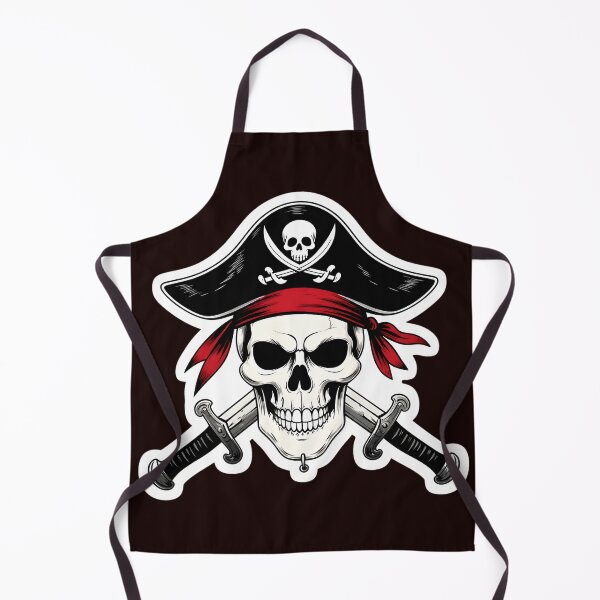 Item preview, Skull Pirate Hat Crossed Swords designed and sold by drawfreak.