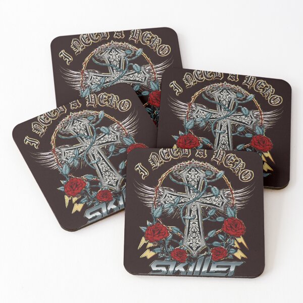 Item preview, Skillet I Need A Hero Cross Roses Lightning designed and sold by drawfreak.