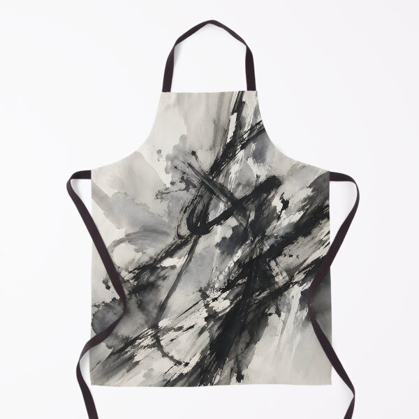 Artikelvorschau, Black and White Abstract Ink Brushstroke Painting entworfen und verkauft von GutyzDesignsES.