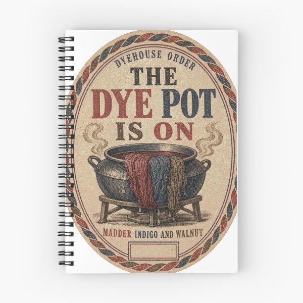 Item preview, The Dye Pot Is On Label Wool Dyeing Madder Indigo designed and sold by BoosterShop.
