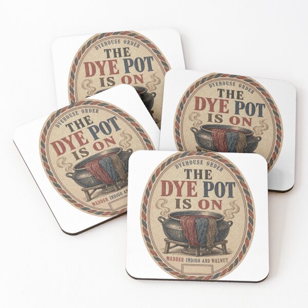 Item preview, The Dye Pot Is On Label Wool Dyeing Madder Indigo designed and sold by BoosterShop.
