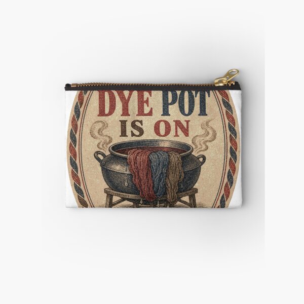 Item preview, The Dye Pot Is On Label Wool Dyeing Madder Indigo designed and sold by BoosterShop.