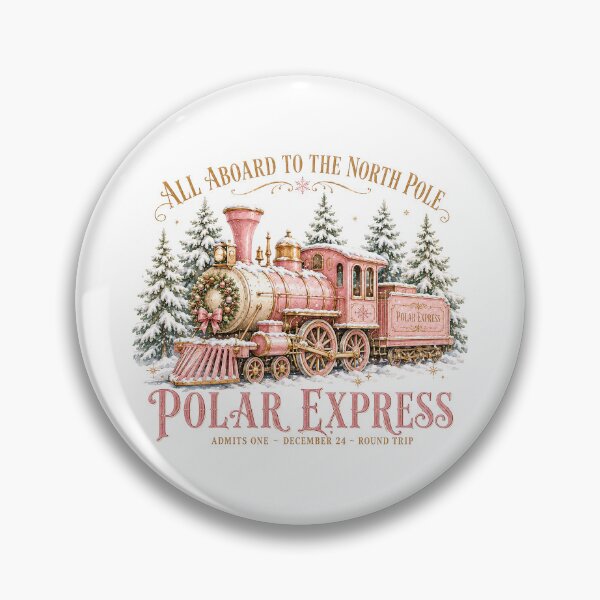 Item preview, All Aboard the Pink Polar Express Christmas designed and sold by SweetTeezPrints.