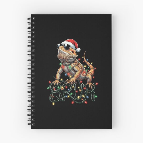 Item preview, Bruh Christmas Bearded Dragon Wearing Santa Hat And Lights designed and sold by Ostericaimusa.