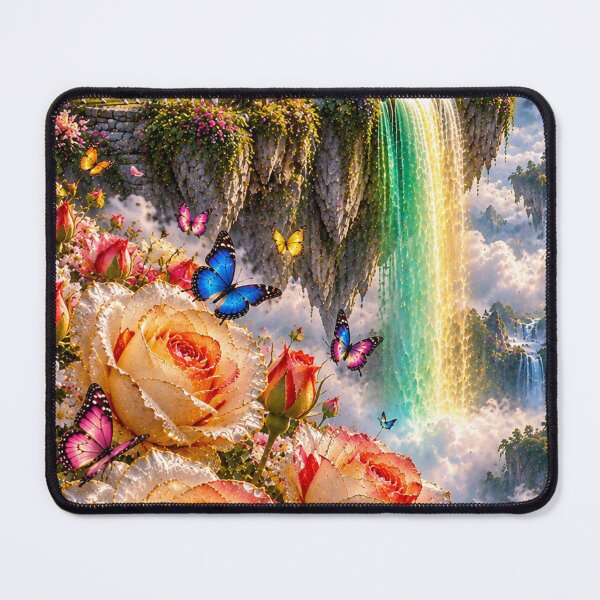 Item preview, Golden Gazebo Rose Garden Waterfall designed and sold by nardreelxz.