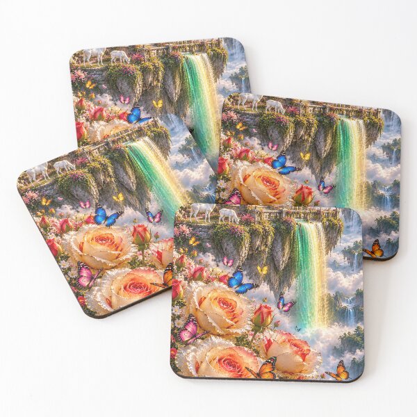 Item preview, Golden Gazebo Rose Garden Waterfall designed and sold by nardreelxz.