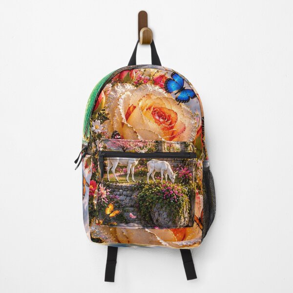 Item preview, Golden Gazebo Rose Garden Waterfall designed and sold by nardreelxz.