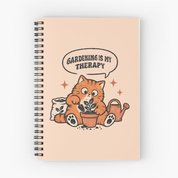 Item preview, Funny Cat Gardening Is My Therapy Retro Gardener Vintage Garden Lover designed and sold by Chonkz.
